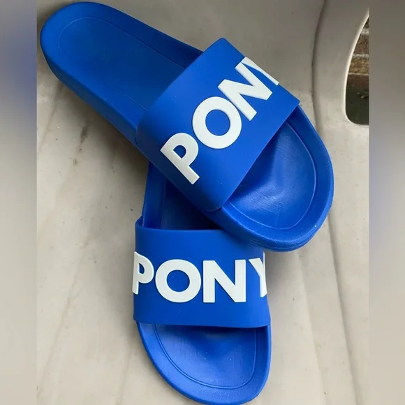 MENS PONY SLIDERS - Picture 2 of 5